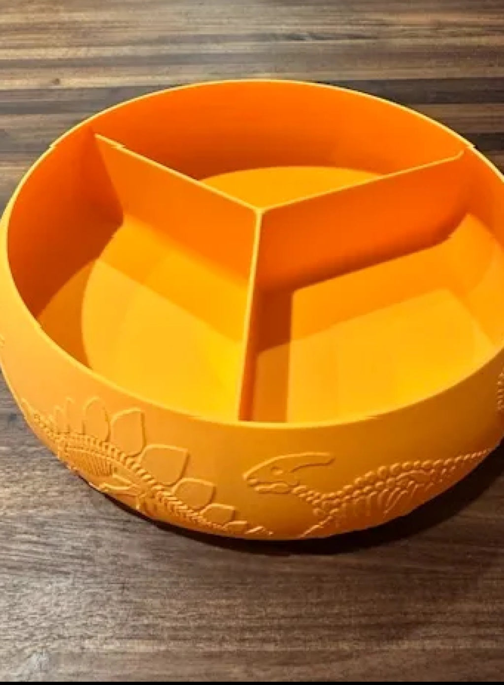 Section Snack Tray Bowl | Divided Serving Dish | 3D Printed Snack Organizer | Candy Nut Chip Tray | Party Bowl | Kitchen Organizer