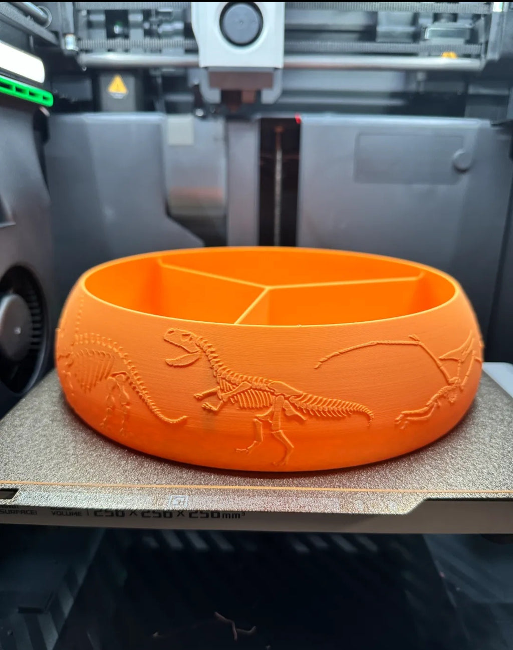 Section Snack Tray Bowl | Divided Serving Dish | 3D Printed Snack Organizer | Candy Nut Chip Tray | Party Bowl | Kitchen Organizer